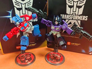 布鲁可变形金刚星辰版 支架套装 汽车人霸天虎标志底座擎天柱装甲