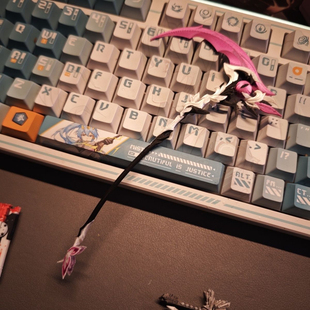 崩铁瑕蝶大镰刀武器gk改件 1/12比例 适配寿屋机娘高达 多色打印