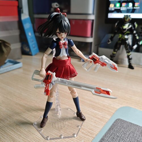 万代假面骑士改件 极狐mk9枪剑1/12适配寿屋机娘 兵人 SHF通用