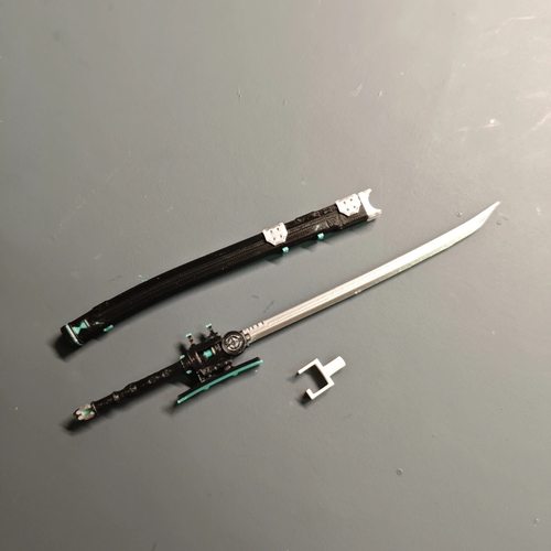 绝区零 月城柳武器装备套装1/12适配寿屋机娘万代高达模型 兵人