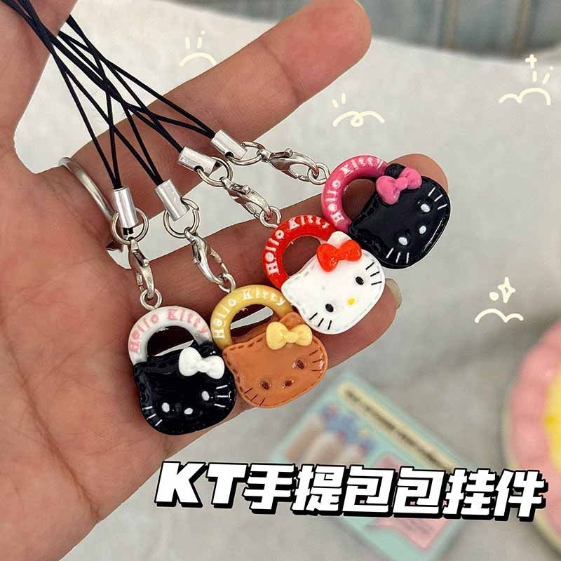 卡通可爱多色kt猫钥匙扣趣味少女