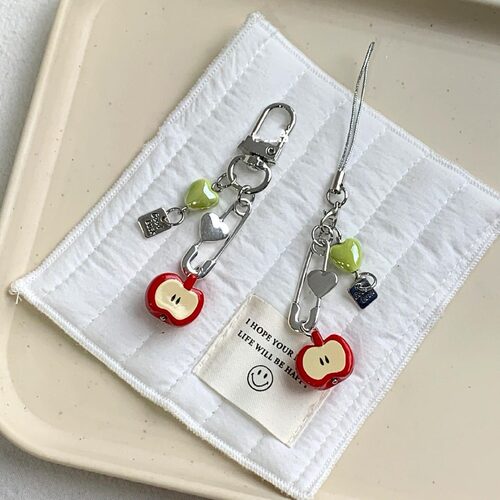 GLuck苹果手作挂链手机链串珠挂