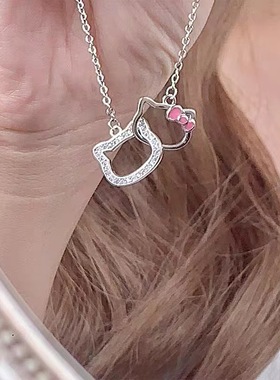 合金好运环环相扣hellokt项链