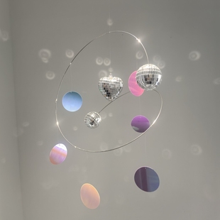 星星夜空反光挂饰阳光捕手星球吊饰宇宙星空幼儿园环创平衡挂饰