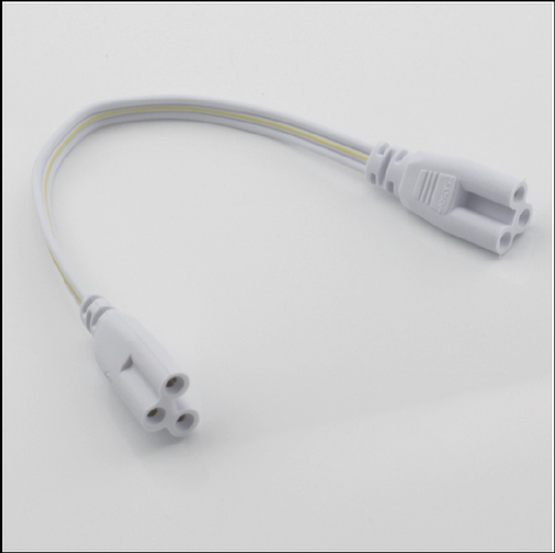 led灯管t8/t5一体化支架三孔2孔转弯双接头30cm50厘米电源配件