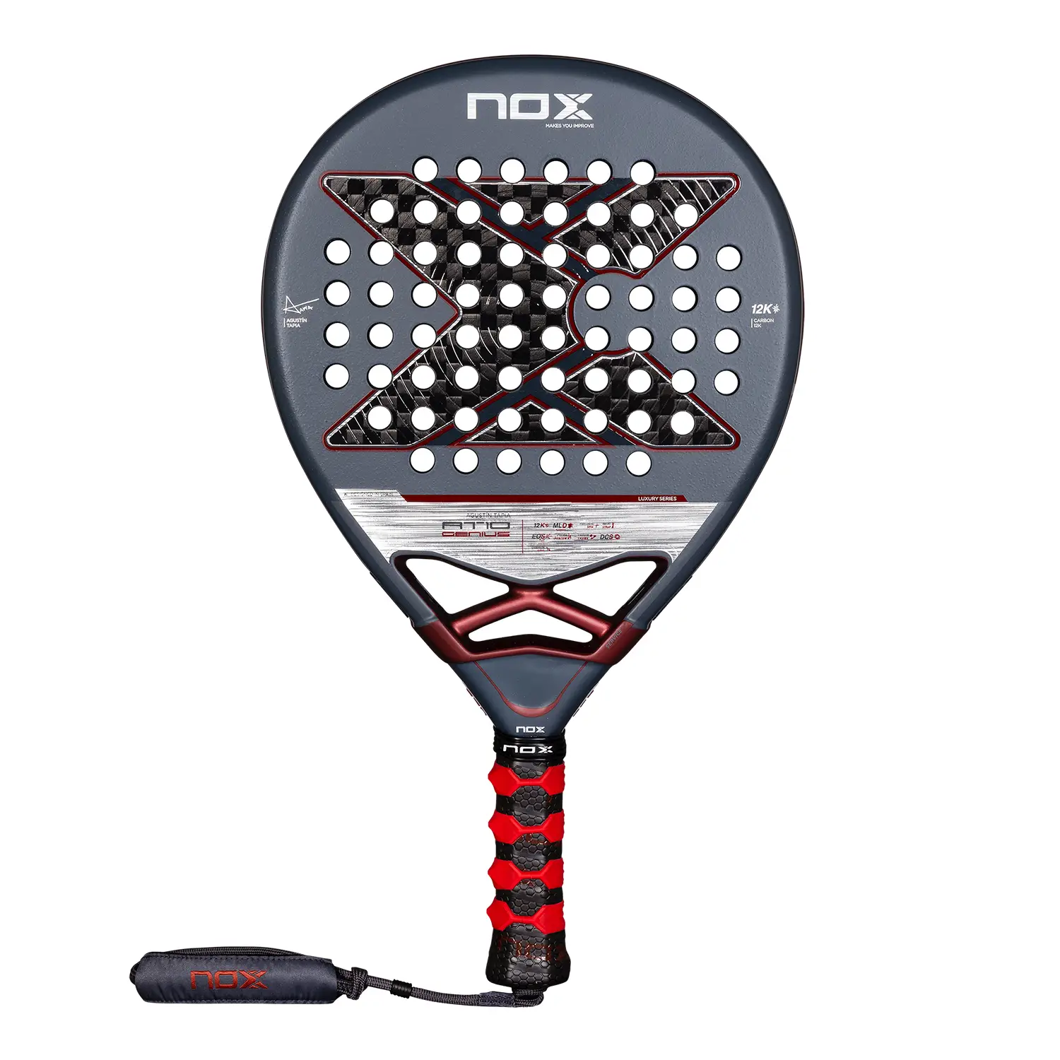 NOX AT10 GENIUS 12KBY AGUSTIN明星签名款高阶板式笼式球拍PADEL