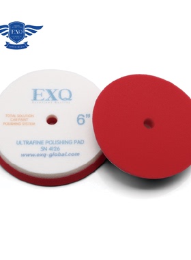 韩国EXQ研磨剂DA镜面还原海绵抛光盘DA海绵抛光盘海绵盘红色