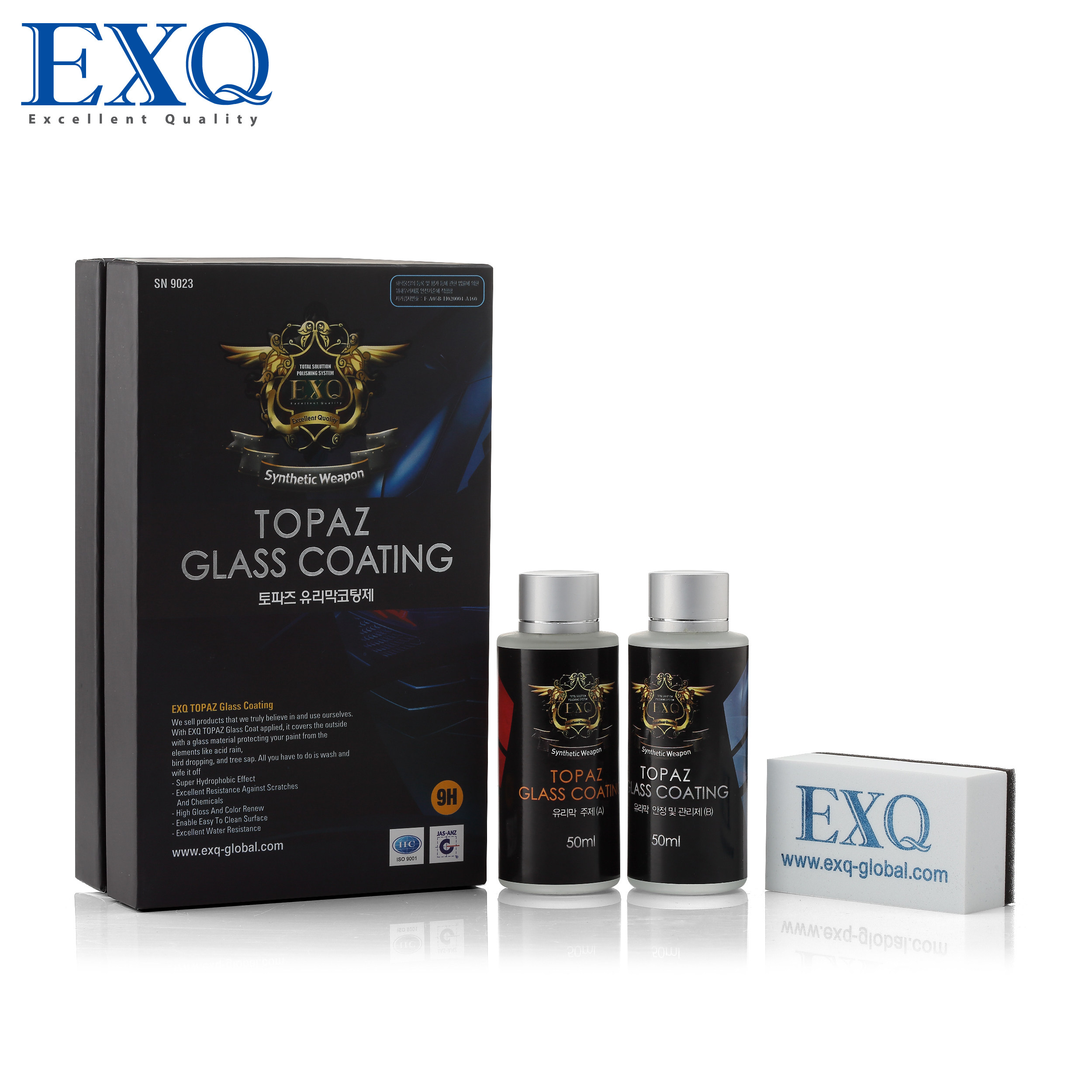 韩国EXQ托帕石汽车漆面美容9H液体玻璃镀膜漆面镀晶原装进口推存,汽车零部件/养护/美容/维保,漆面镀晶,淘宝优惠券,粉丝福利购,淘宝优惠卷