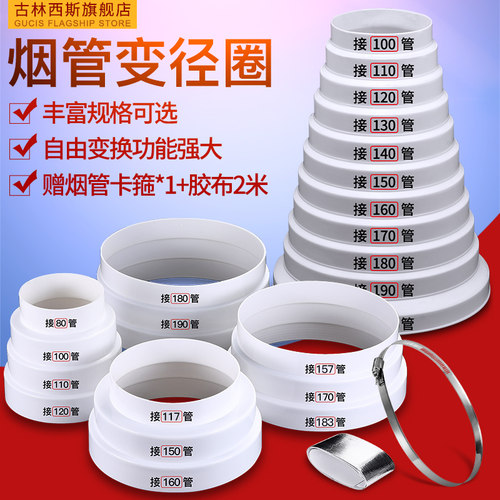抽油烟机变径圈排风管转换接头