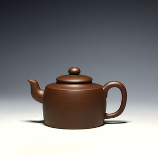 全手工茶壶 明理茶艺 宜兴紫砂壶 许艳春作品 480CC柱鼎茗壶