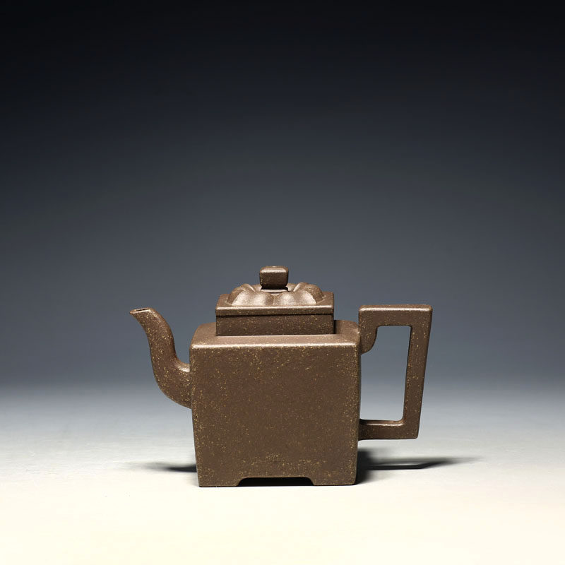 明理茶艺宜兴紫砂壶茶壶吴鸣弟子胡朝君全手工方器 400cc四方逸菱