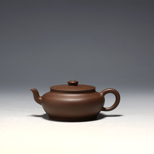 周琦 明理茶艺 华健弟子 紫砂壶 全手工140CC底槽清素宛 宜兴茶壶