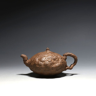 纯全手工 明理茶艺 陈国康 宜兴紫砂壶 370CC紫泥供春 茶壶