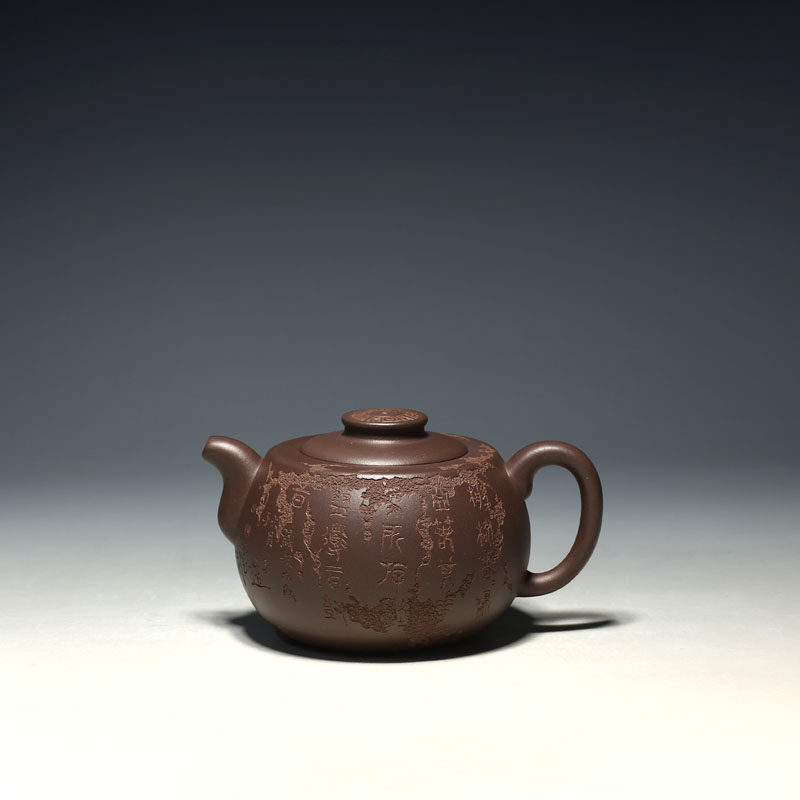 明理茶艺 宜兴紫砂壶 茶壶 吴东元 纯全手工(450cc石鼓壶)