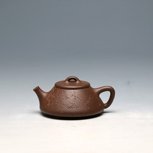 刻梅花 高凌云 吴东元 全手工 宜兴紫砂壶茶壶明理茶艺 石瓢140CC