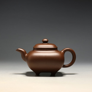 全手工方器300CC 明理茶艺 蒋秀娟 紫砂茶壶 四方传炉 施小马弟子