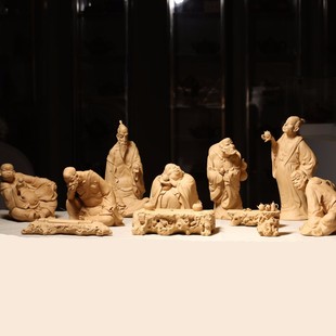 宜兴紫砂壶 明理茶艺 陈建平全手工雕塑 茶禅一味 一套
