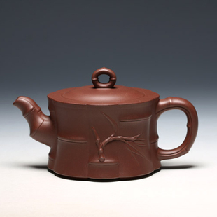 茶壶 明理茶艺 宜兴紫砂 高湘君 全手工 八竹壶