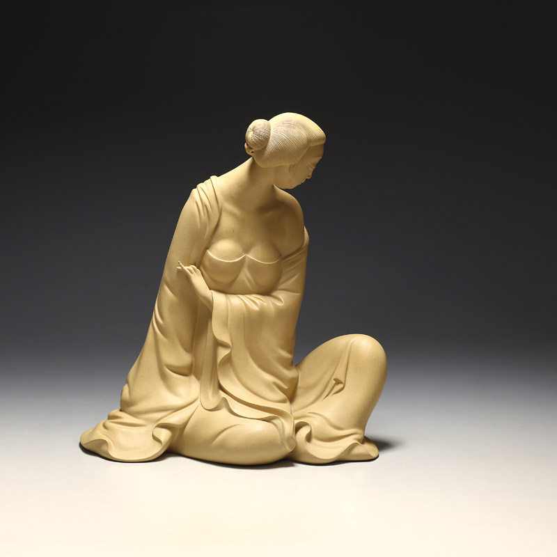 明理茶艺 宜兴紫砂 陈建平(梦春)紫砂雕塑 摆件