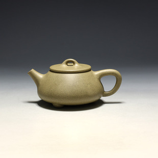 全手工茶壶 明理茶艺 宜兴紫砂壶 王杏军 280CC段泥石瓢壶