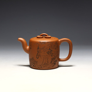 宜兴紫砂壶 明理茶艺 350CC夙慧壶 张红华 全手工 茶壶