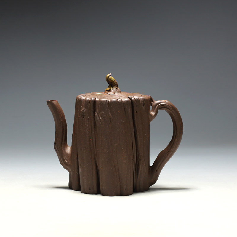 明理茶艺 宜兴紫砂壶  吴震 全手工(700cc古枫壶)