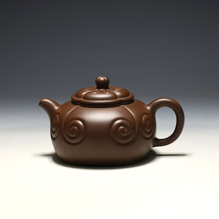 宜兴紫砂壶 周渊全手工 明理茶艺 茶壶 300CC四季 如意壶
