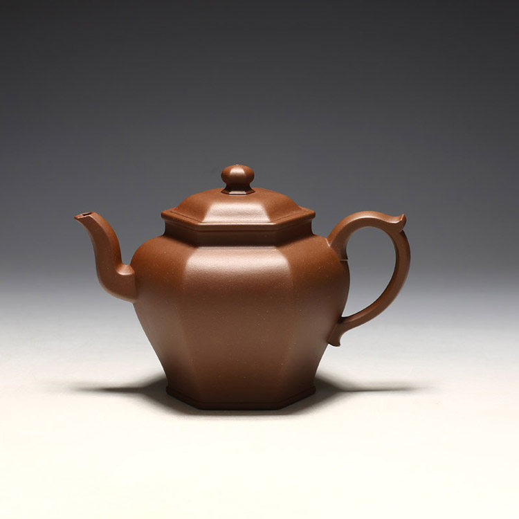 明理茶艺 紫砂壶 茶壶 方器 540cc六方宫灯壶 虞宏 全手工