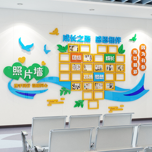 医院文化墙面风采护士站科室装饰照片健康宣传教二维码展示栏设计