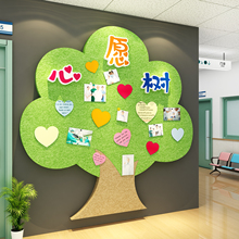 许愿树儿童医院科文化墙贴心理咨询室软装饰布置挂图健康宣教设计