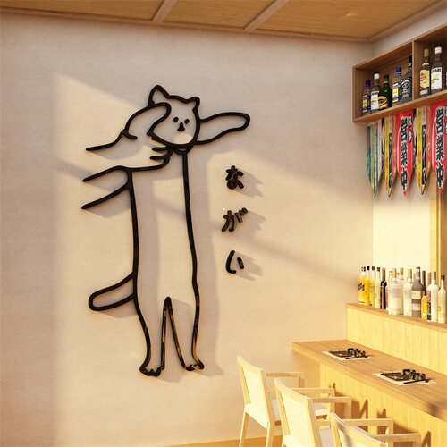 网红日式料理寿司西餐厅贴纸画