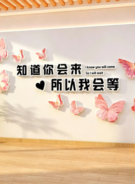 网红打卡美容院进门形象墙贴