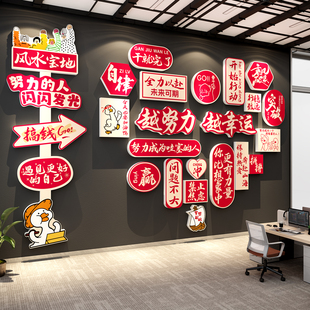 2026新年开门红电商办公室墙面装 饰企业文化氛围布置销售励志标语