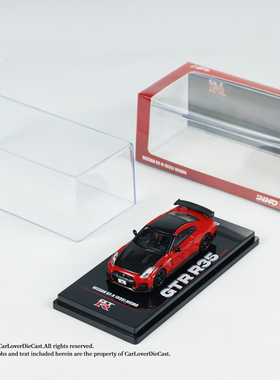 INNO 1:64 日产尼桑Nissan GT-R R35 NISMO red碳盖 合金汽车模型