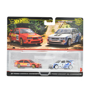 风火轮HotWheels文化铁底胶胎福特双车套FORD SIERRA ESCORT RS
