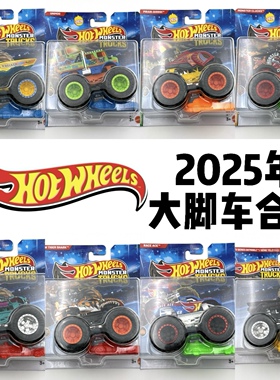 25年风火轮大脚车系列合集鬼怪兽车合金车模玩具模型玩具车FYJ44