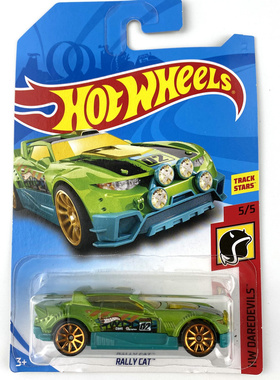 风火轮HotWheels RALLY CAT 绿色 2018-FRR92