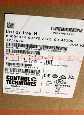 询价!M600-07400770A尼得科CT变频器