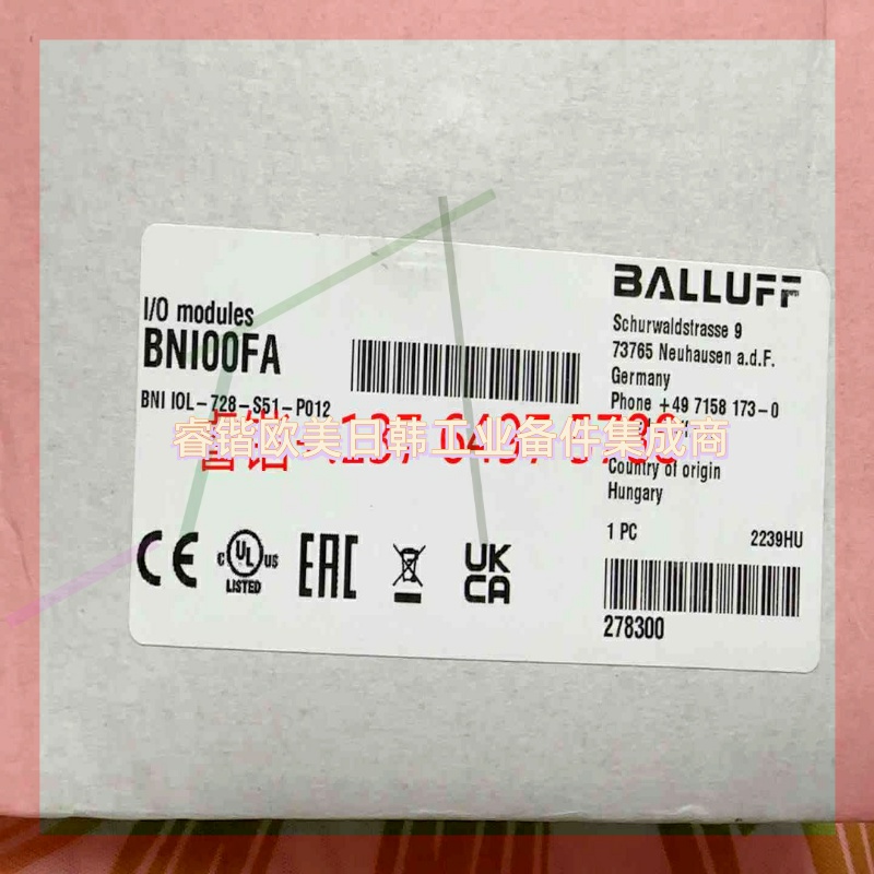 询价!巴鲁夫模拟量模块BNI00FA,