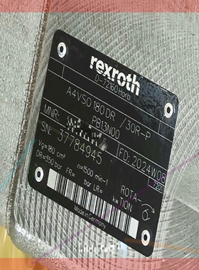 议价!力士乐轴向柱塞泵A4VSO 180 DR /30R-PPB1