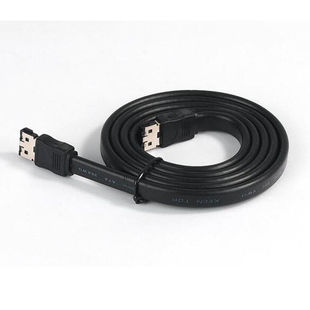 易鸟元谷硬盘盒海康录像机高速ESATA转ESATA接口数据线1米黑色