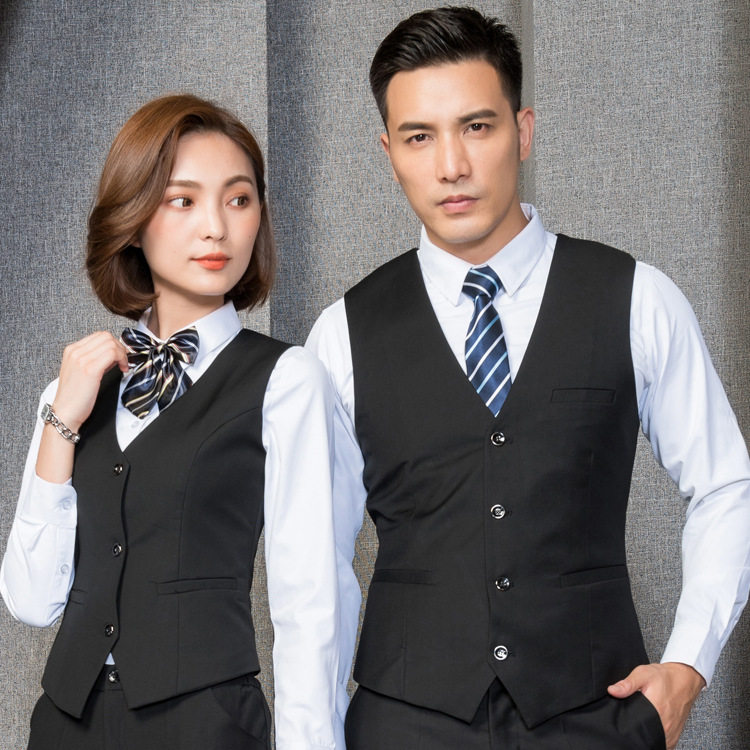 银行工作服背心西装马甲男女同款