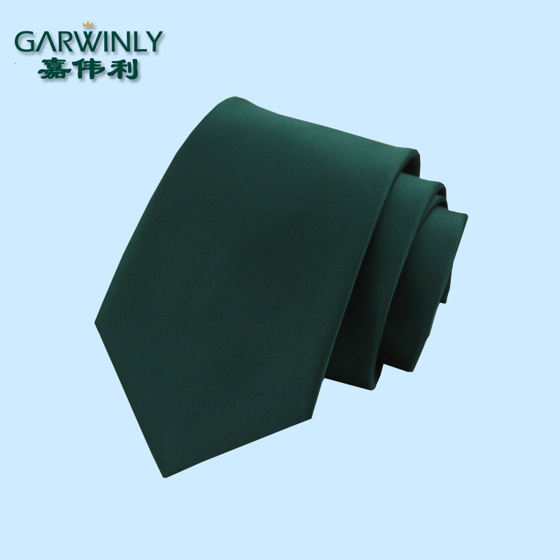8cm商务风墨绿色新郎结婚领带