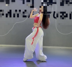 HXIEN烫钻闪钻抹胸美式复古挂脖背心爆闪吊带