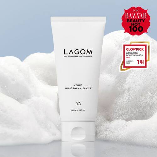 LAGOM有机绿茶水洗面奶痘痘肌油皮泡沫洁面控油150ml 韩国直邮