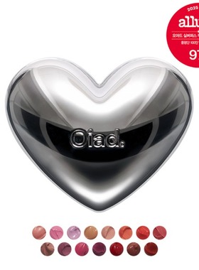 Oiad超Q银色爱心哑光雾面丝绒唇釉唇泥腮红两用膏15色 | 韩国直邮