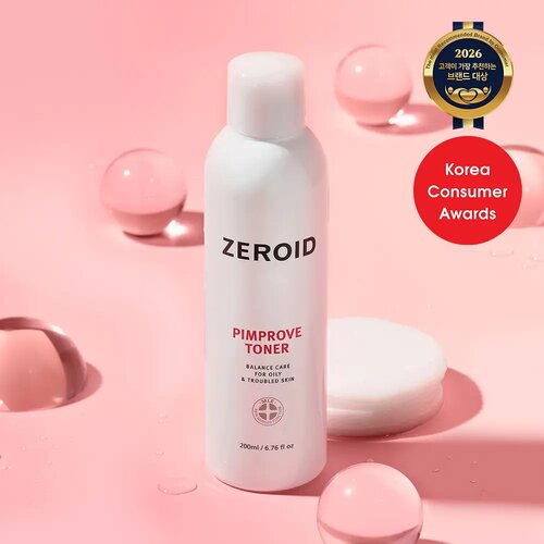 韩国直邮 ZEROID控油爽肤水油痘肌保湿平衡pH角质护理修护湿敷水