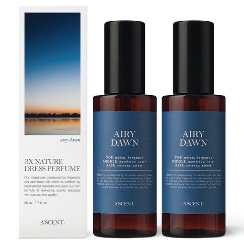 韩国直邮 A'SCENT衣物香水喷雾80ml*2瓶 织物香氛