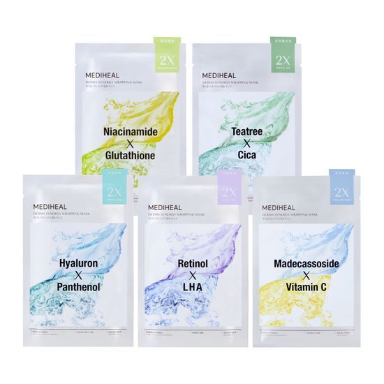 韩国直邮MEDIHEAL美迪惠尔双效面膜保湿屏障茶树积雪草保证正品