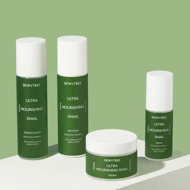 韩国直邮 DEWYTREE 蜗牛营养弹力补水保湿护肤面霜精华水乳眼霜